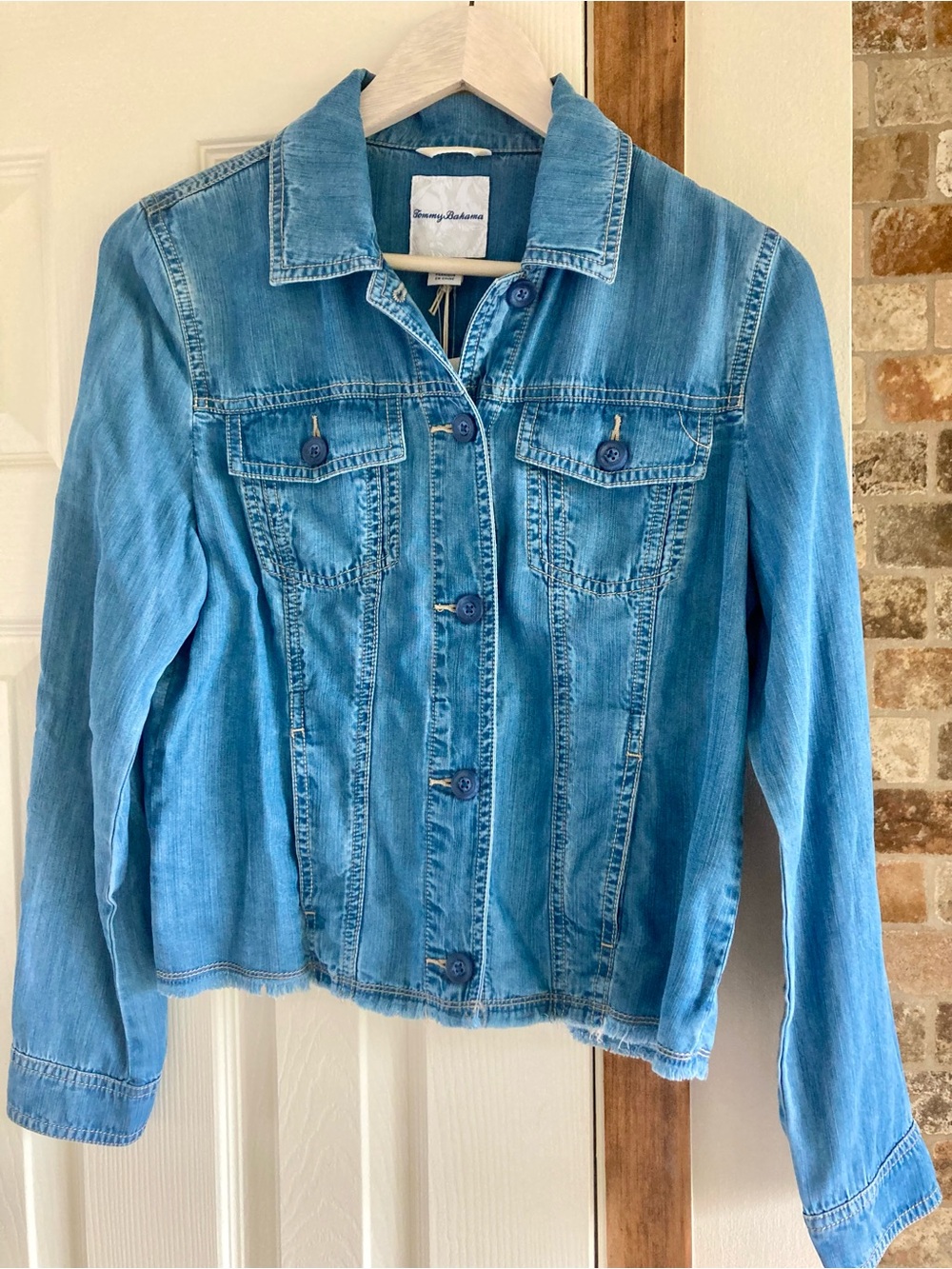 Tommy Bahama Light Blue Denim Jacket/shirt